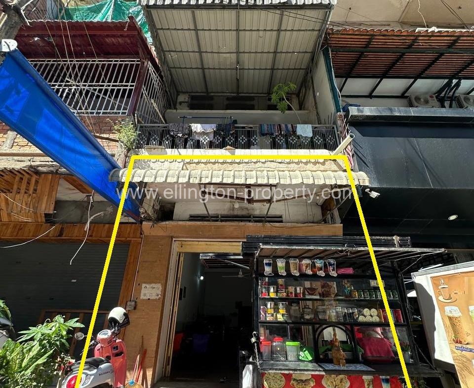 Shophouse For Rent Near Phsar Thmey - Ellington Property