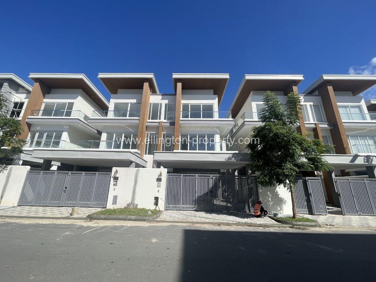 Twin Villa For Rent In Borey Orkide Porchentong - Ellington Property