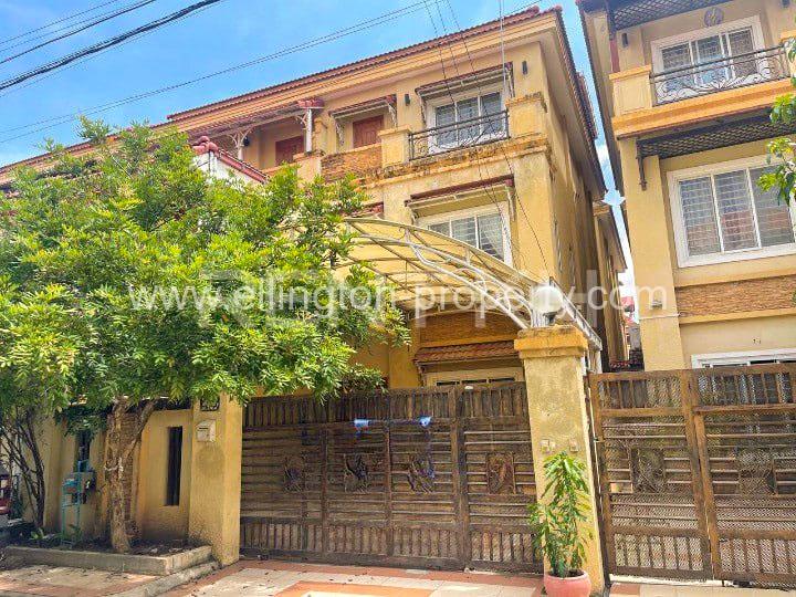 Twin Villa For Rent At Borey Piphop Thmey Sensok - Ellington Property