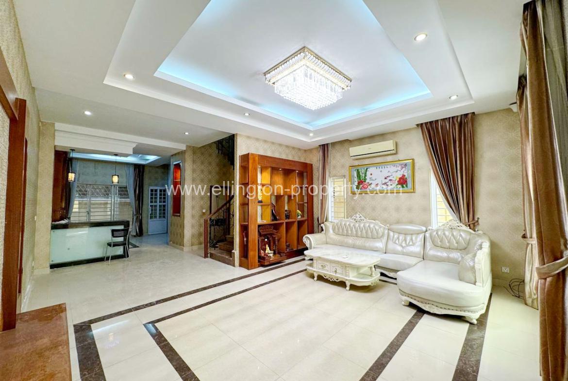 Twin Villa For Rent At Borey Piphop Thmey Sensok - Ellington Property