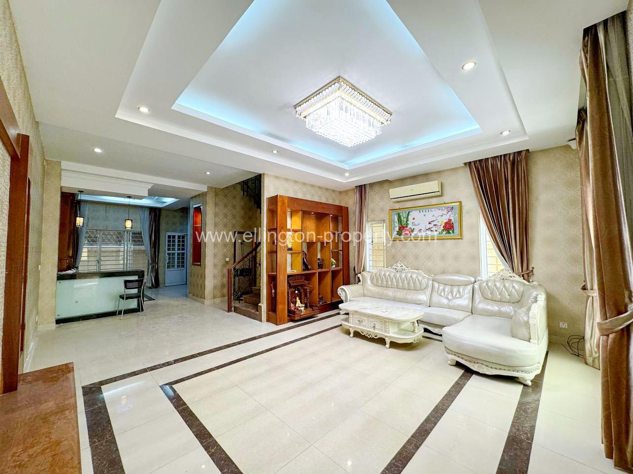 Twin Villa For Rent At Borey Piphop Thmey Sensok - Ellington Property