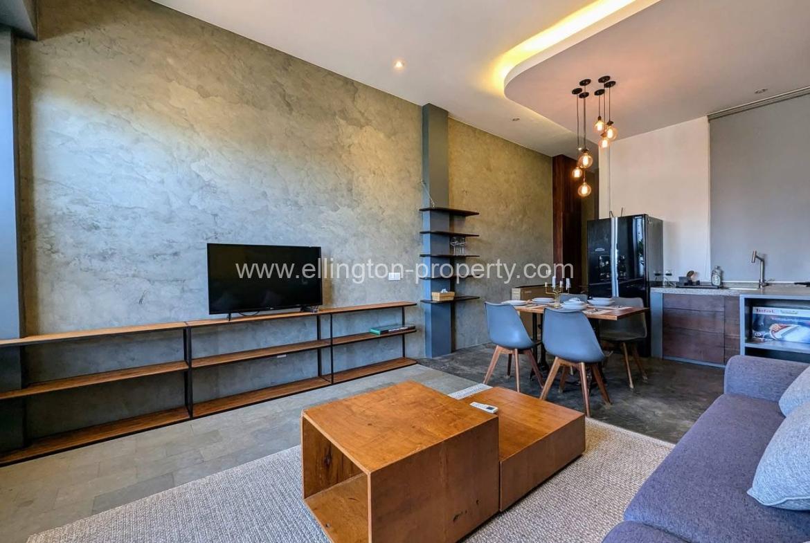 Beautiful 1 Bedroom For Rent In Tonle Bassac - Ellington Property