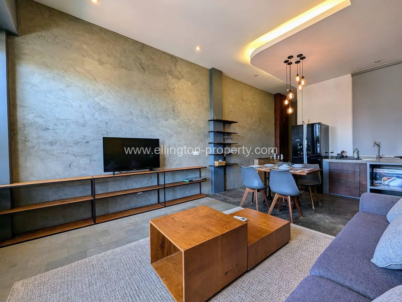 Beautiful 1 Bedroom For Rent In Tonle Bassac - Ellington Property