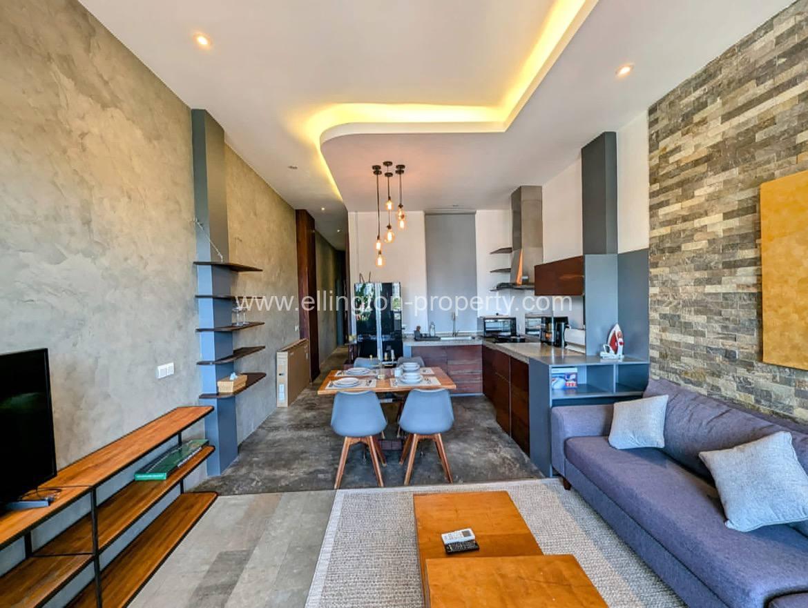 Beautiful 1 Bedroom For Rent In Tonle Bassac - Ellington Property