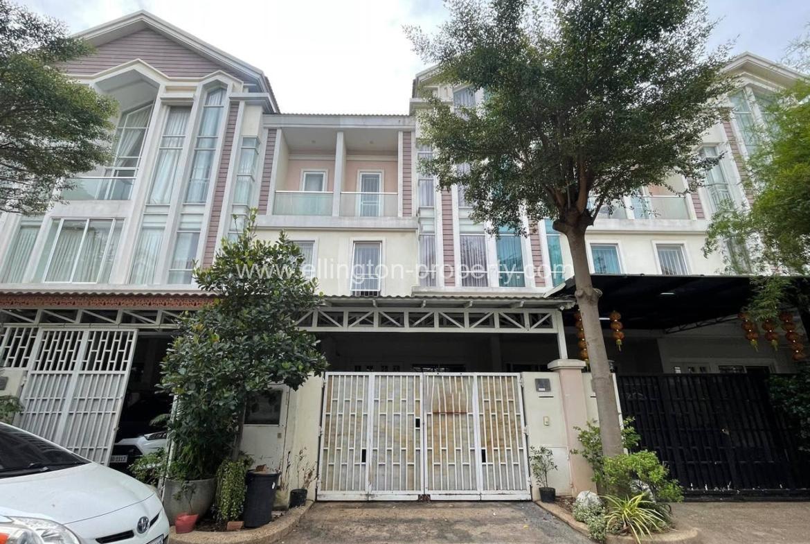 Link House For Rent At Borey Chip Mong Land Sen Sok - Ellington Property