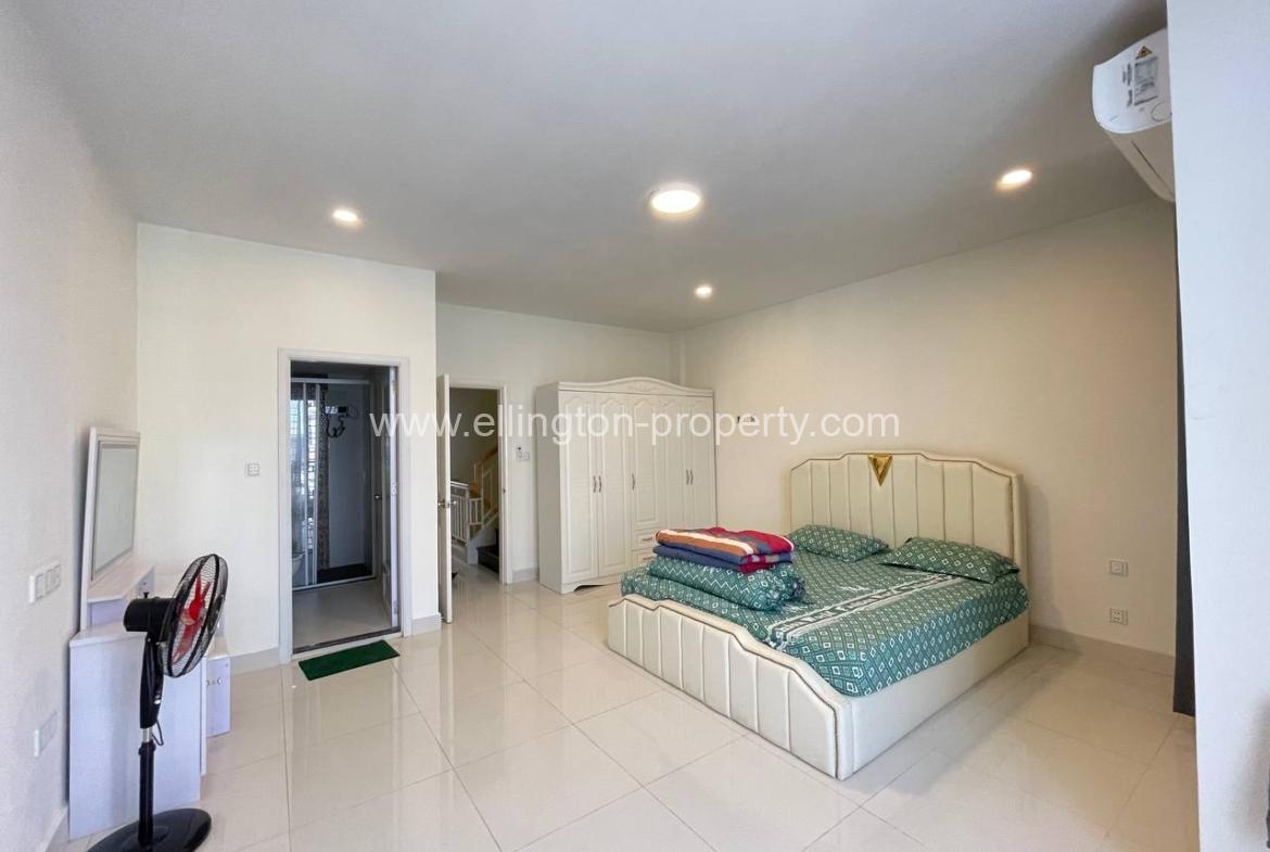 Link House For Rent At Borey Peng Huoth Beong Snor - Ellington Property