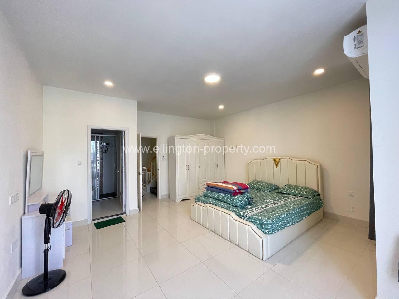 Link House For Rent At Borey Peng Huoth Beong Snor - Ellington Property