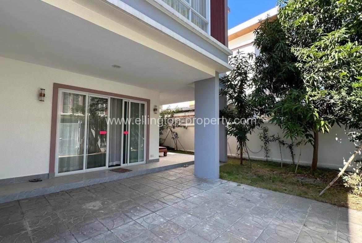 Link Villa For Rent At Borey Orkide Chrouy Changvar (st 6a) - Ellington Property