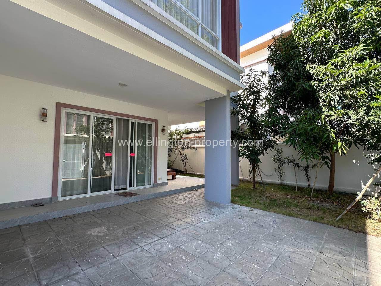 Link Villa For Rent At Borey Orkide Chrouy Changvar (st 6a) - Ellington Property