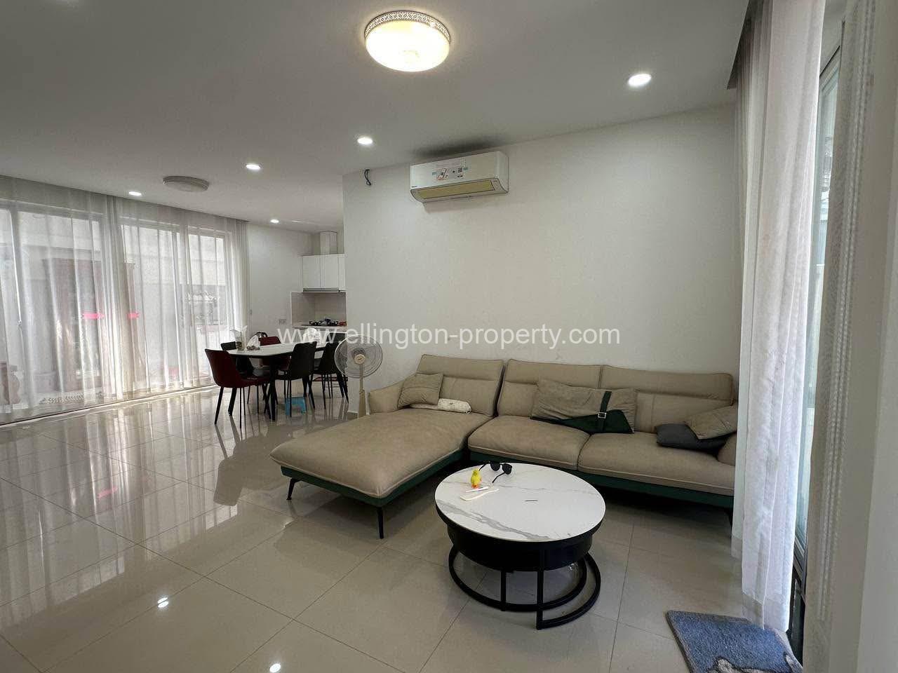 Link Villa For Rent At Borey Orkide Chrouy Changvar (st 6a) - Ellington Property