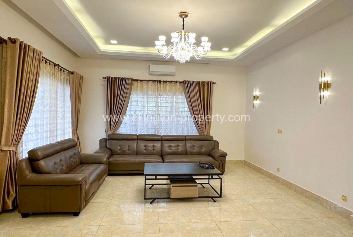 Single Villa For Rent In Borey New World, Aeon Sen Sok Area - Ellington Property