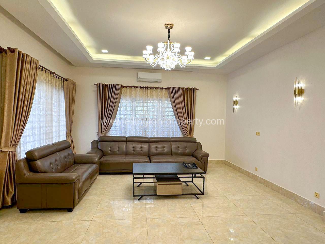 Single Villa For Rent In Borey New World, Aeon Sen Sok Area - Ellington Property