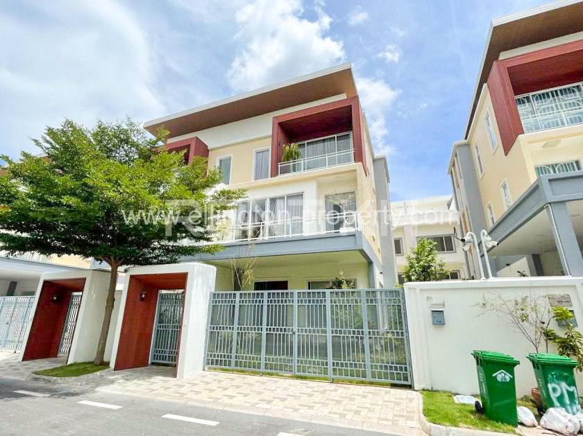 Twin Villa For Rent In Borey Orkide - Ellington Property