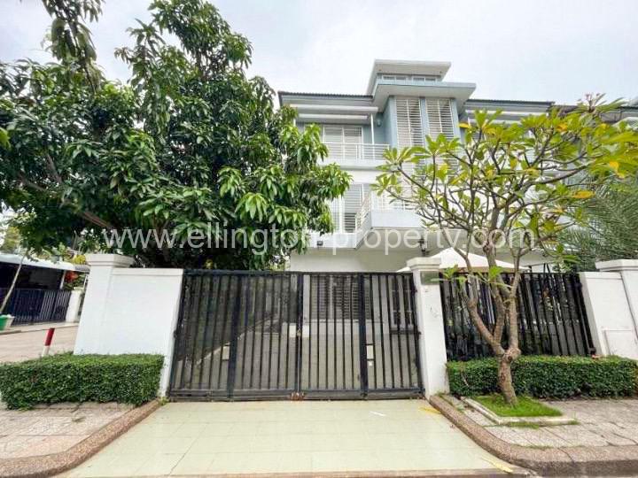 Twin Villa For Rent At Borey Peng Huoth Sensok - Ellington Property