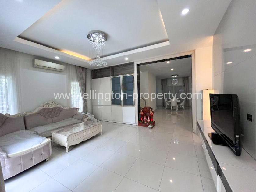 Twin Villa For Rent At Borey Peng Huoth Sensok - Ellington Property