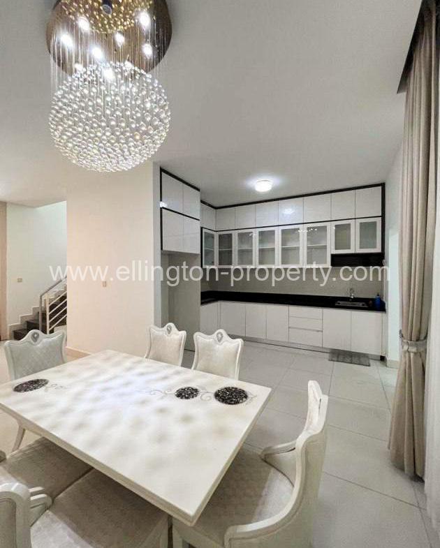 Twin Villa For Rent At Borey Peng Huoth Sensok - Ellington Property