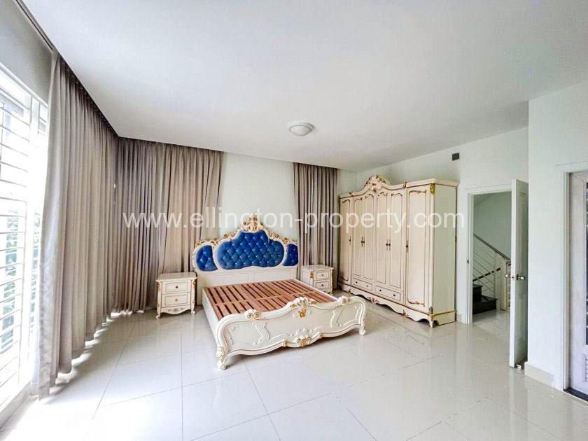 Twin Villa For Rent At Borey Peng Huoth Sensok - Ellington Property