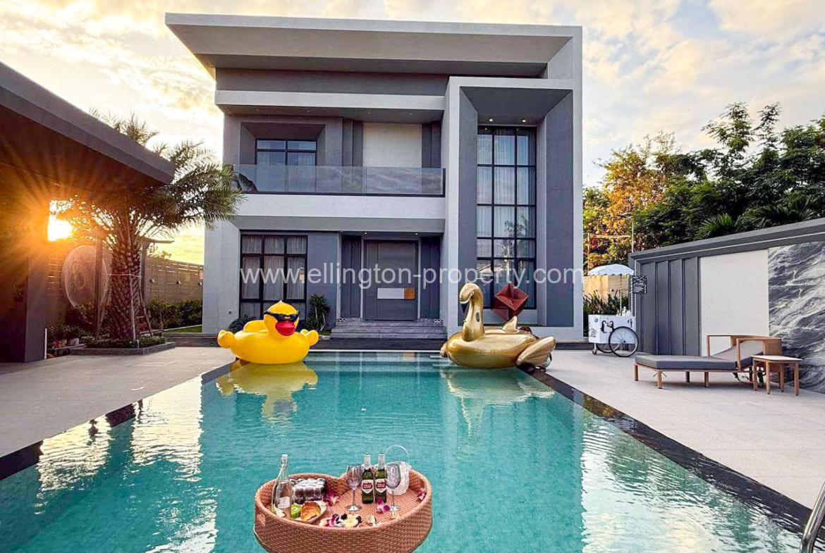 Private Villa For Rent In Chbar Ampov Area - Ellington Property