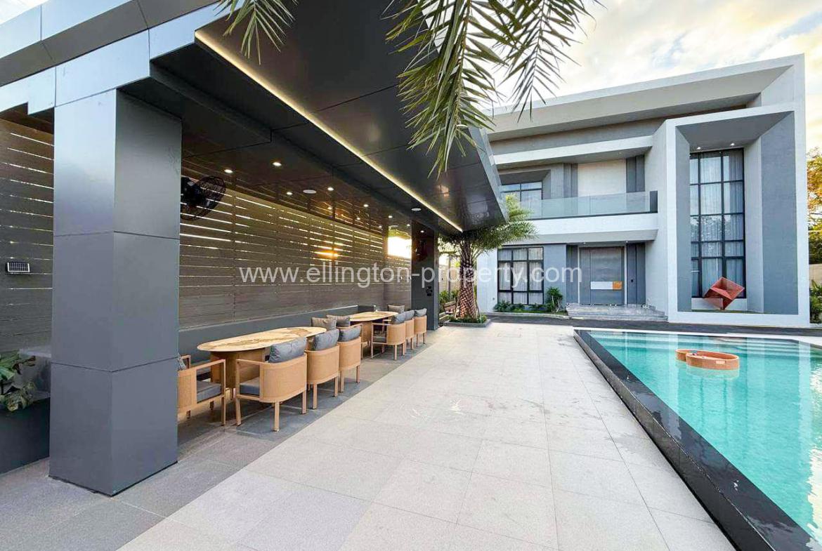 Private Villa For Rent In Chbar Ampov Area - Ellington Property