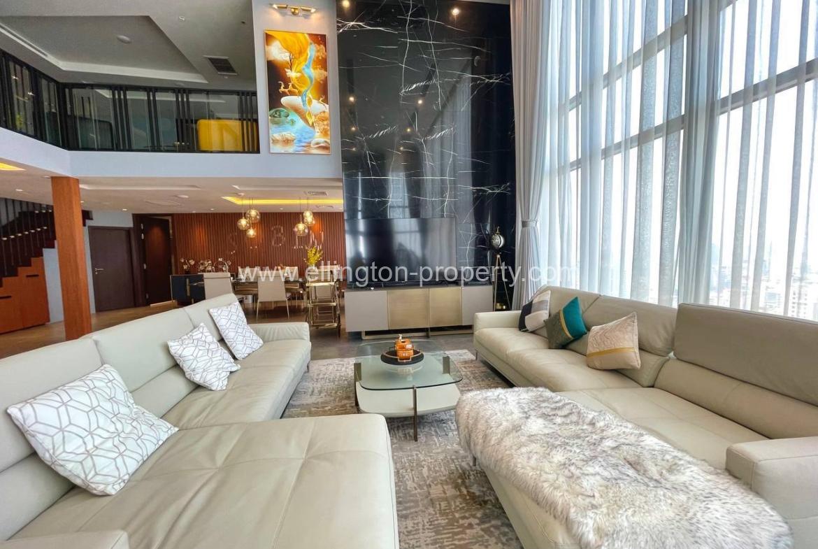 The Penthouse Residence For Rent In Chamkar Morn Area - Ellington Property