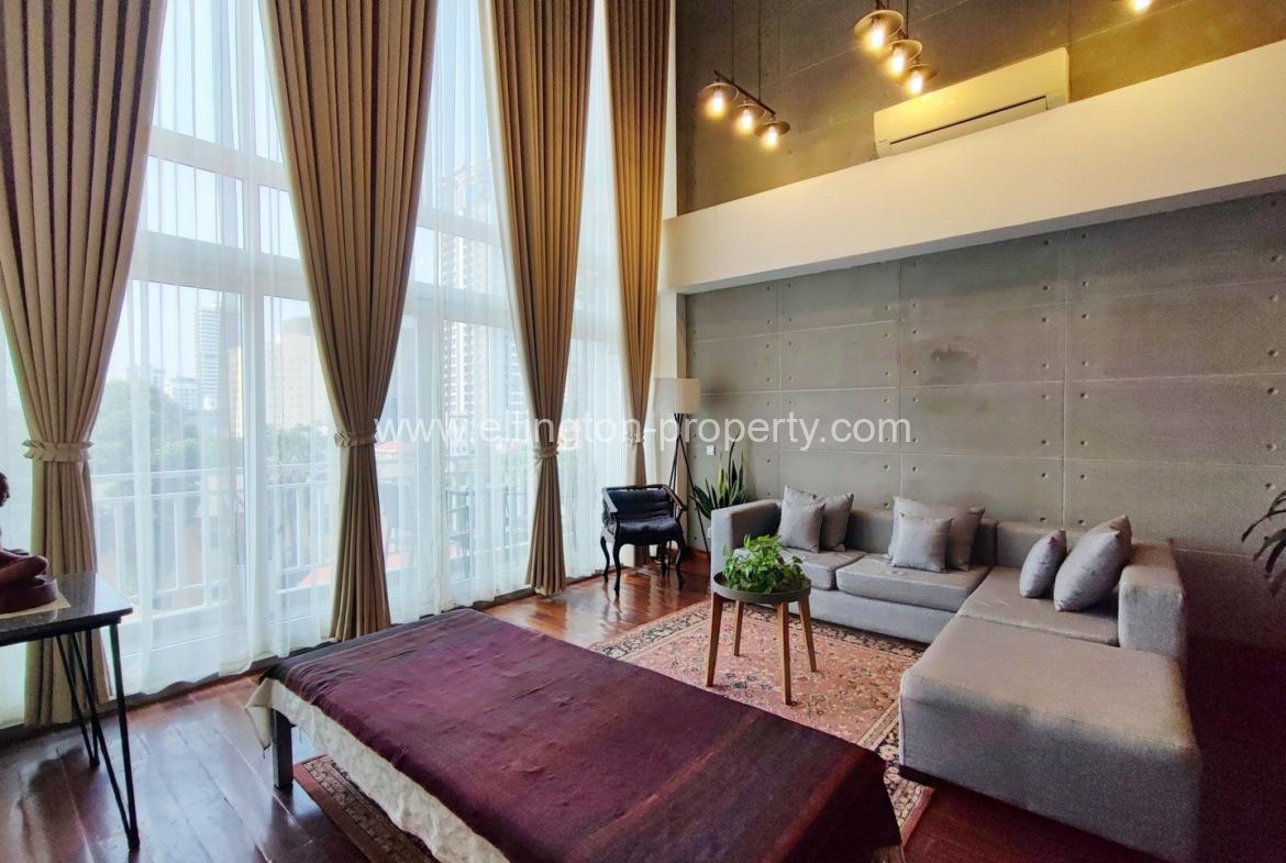 Western Duplex Design 1 Bedroom Apartment For Rent In Boeung Keng Kang 1 - Ellington Property