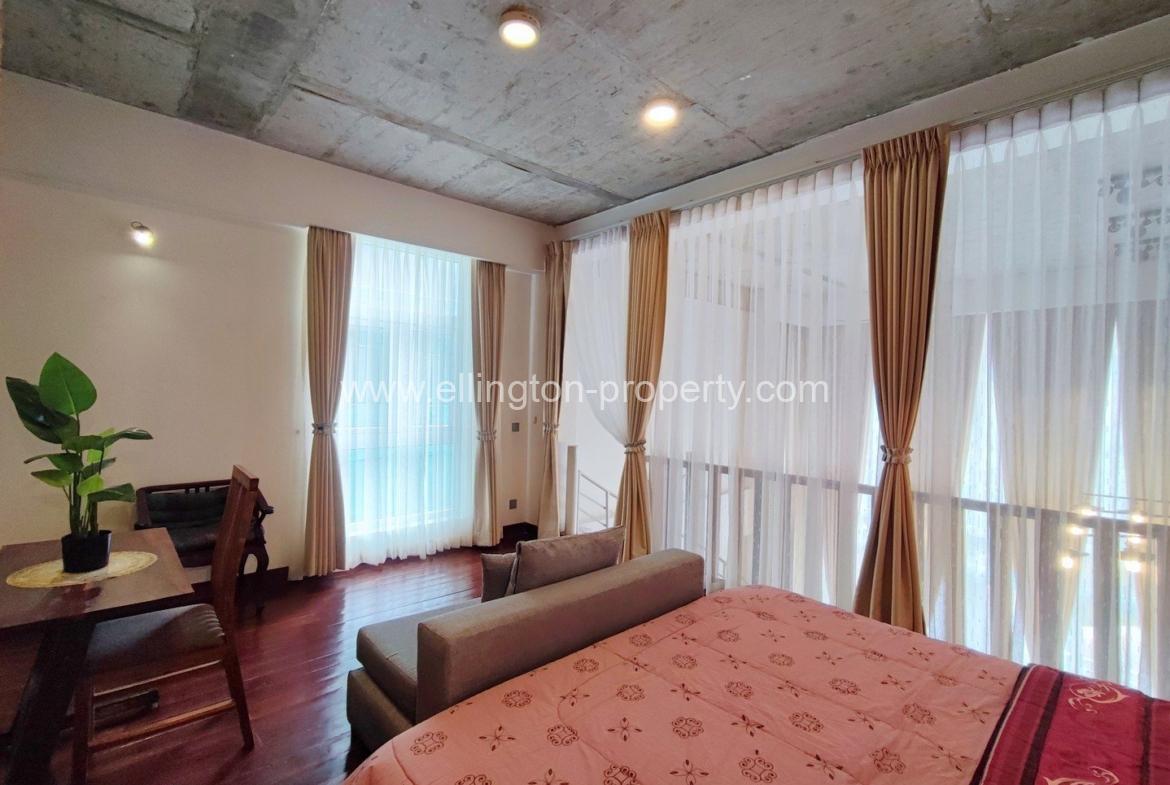 Western Duplex Design 1 Bedroom Apartment For Rent In Boeung Keng Kang 1 - Ellington Property