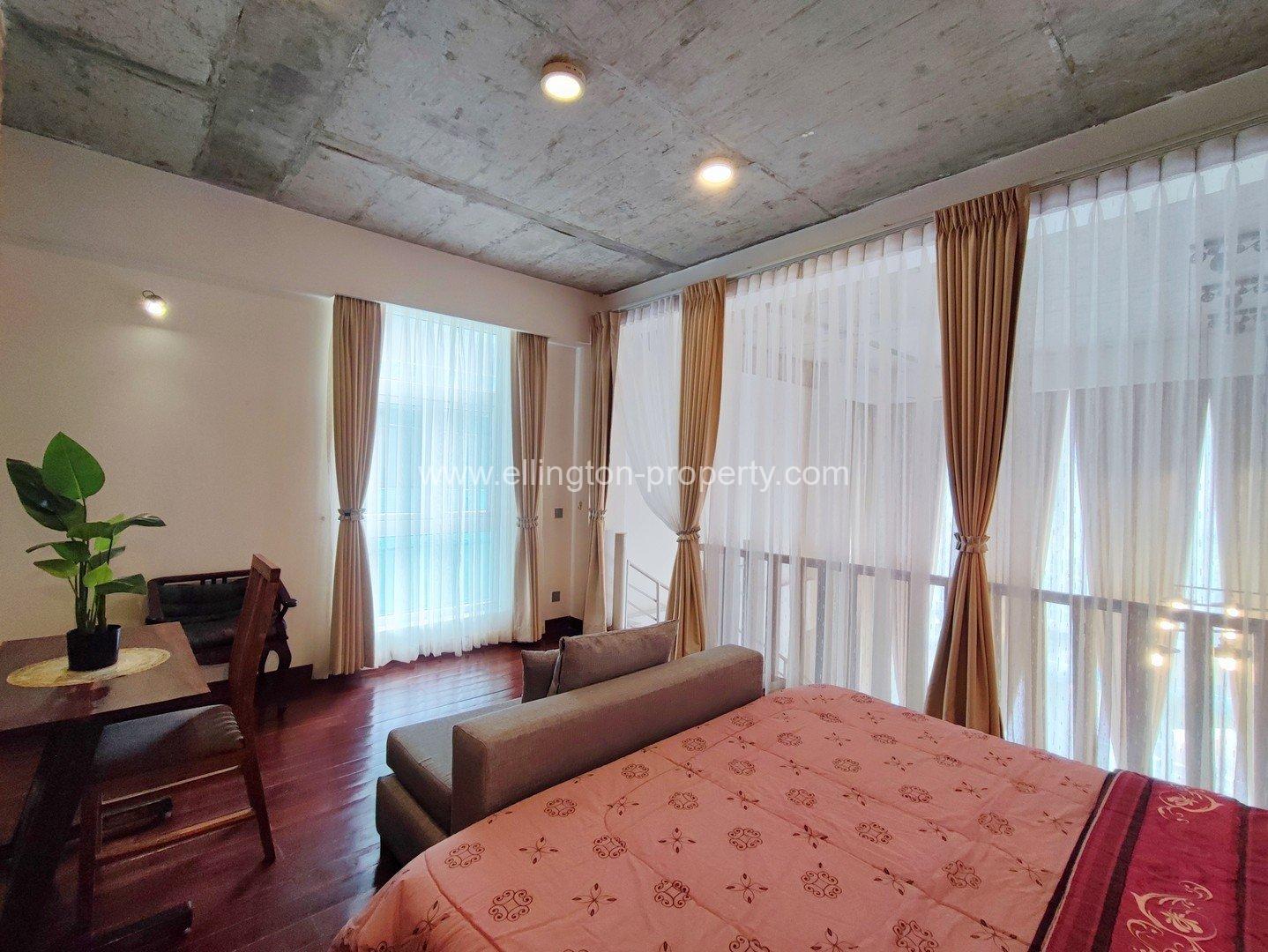 Western Duplex Design 1 Bedroom Apartment For Rent In Boeung Keng Kang 1 - Ellington Property