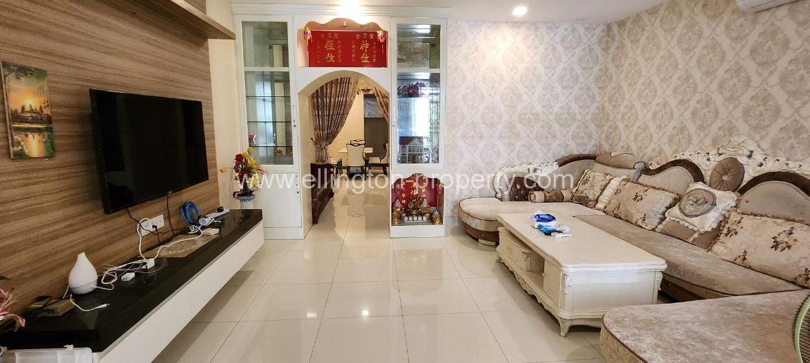 Link House For Rent At Borey Chip Mong Land Sen Sok - Ellington Property