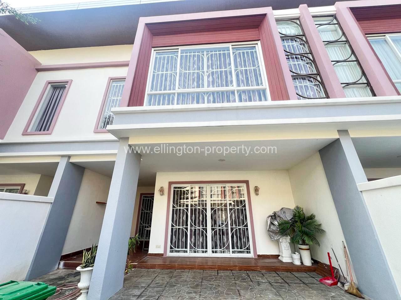 Link Villa For Rent In Borey Orkide Chrouy Changvar - Ellington Property