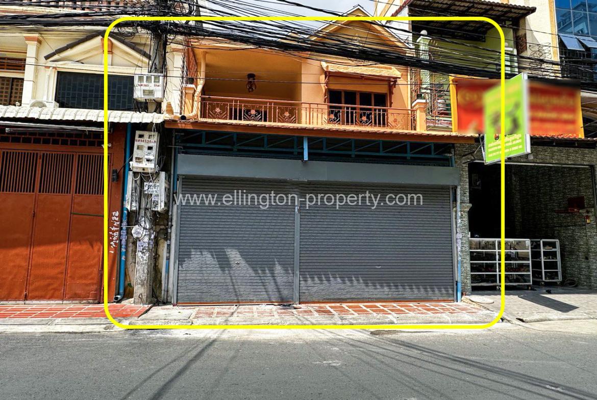 Shophouse For Rent At Boeng Keng Kong - Ellington Property