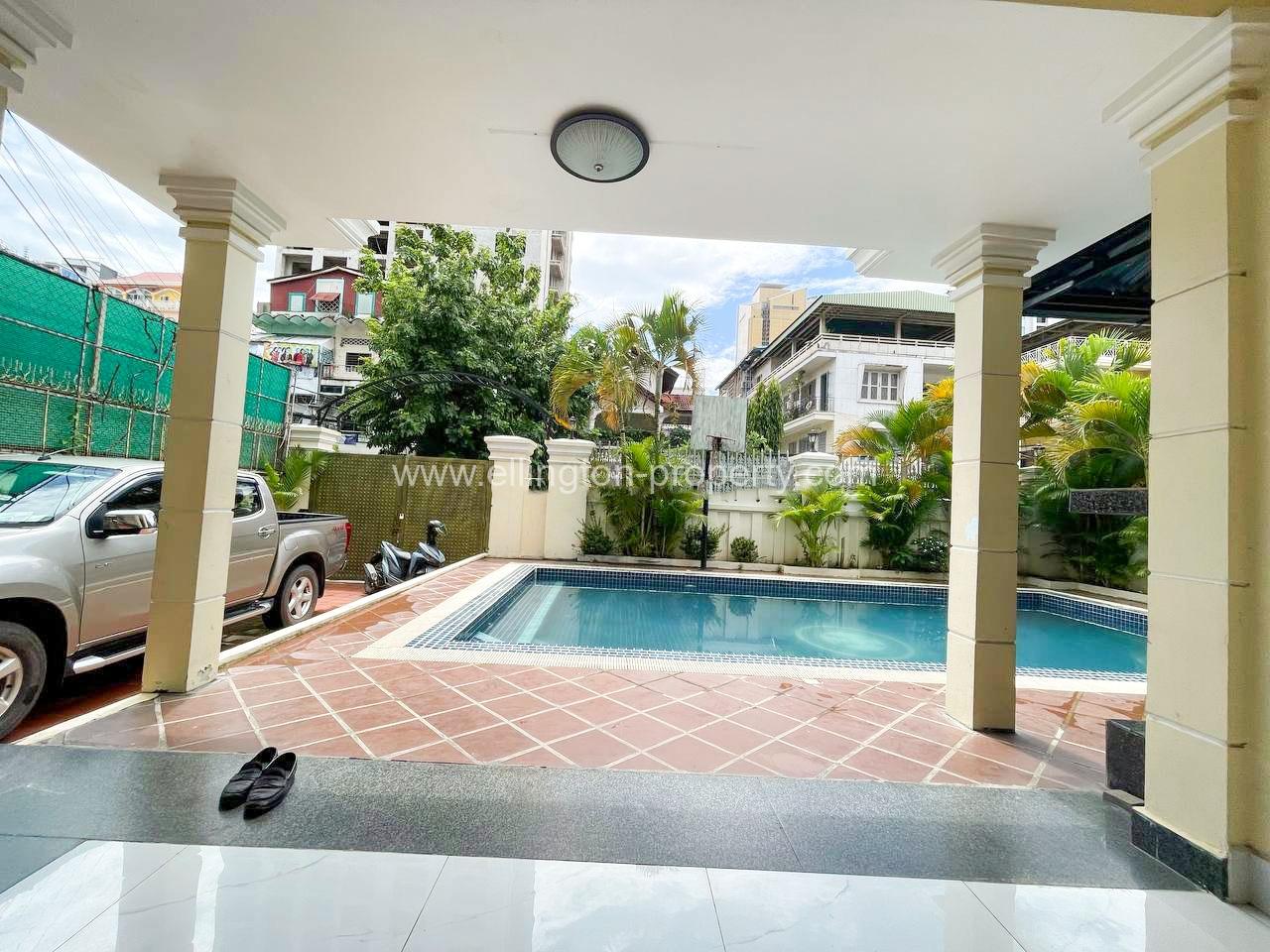 Villa Swimming Pool For Rent In Khan Doun Penh - Ellington Property