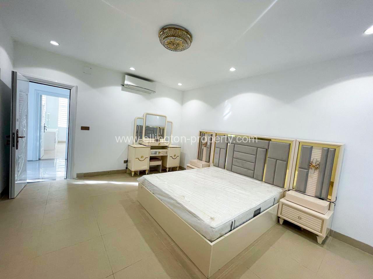 Twin Villa For Rent In Borey Grand Chroy Changvar - Ellington Property