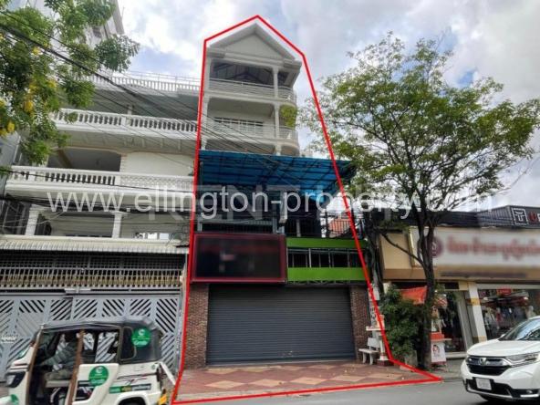Shop House For Rent In Boeung Trabek Plaza Area - Ellington Property