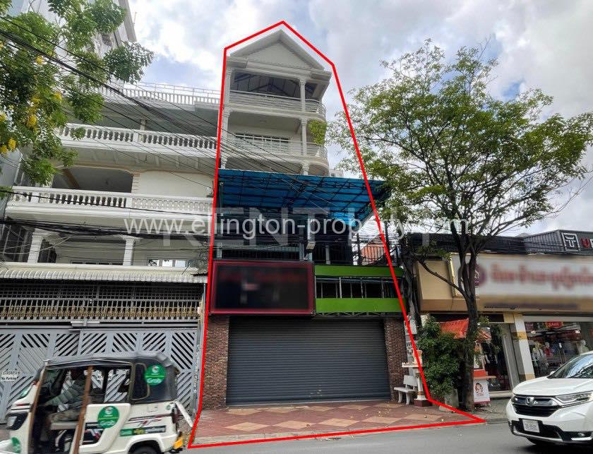 Shop House For Rent In Boeung Trabek Plaza Area - Ellington Property