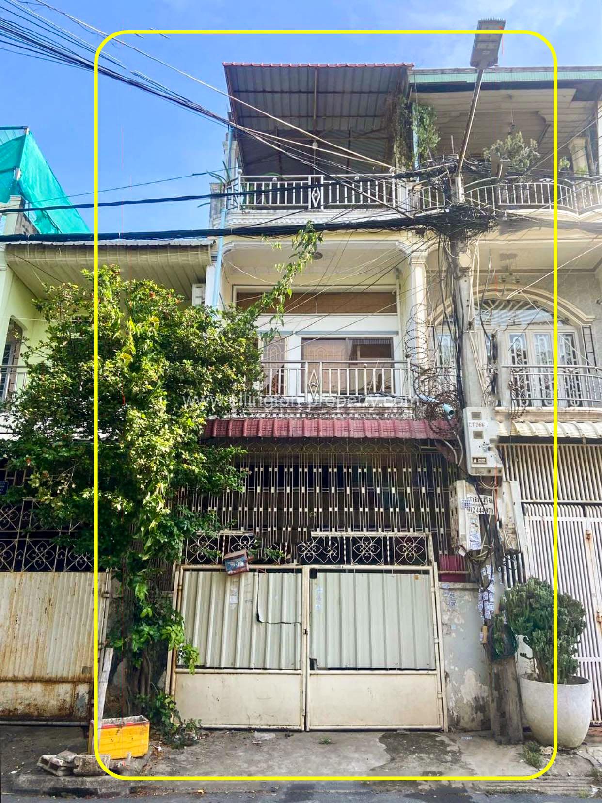 Shop House For Rent In Boeng Keng Kong - Ellington Property