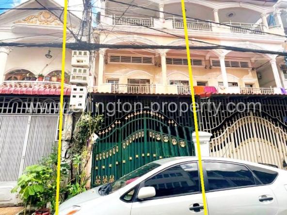 Shophouse For Rent At Boeng Keng Kong - Ellington Property