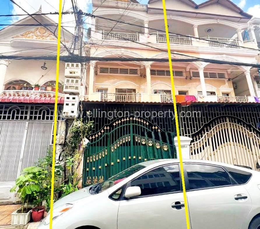 Shophouse For Rent At Boeng Keng Kong - Ellington Property
