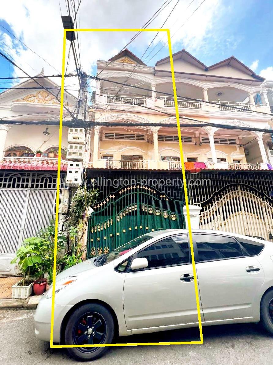 Shophouse For Rent At Boeng Keng Kong - Ellington Property
