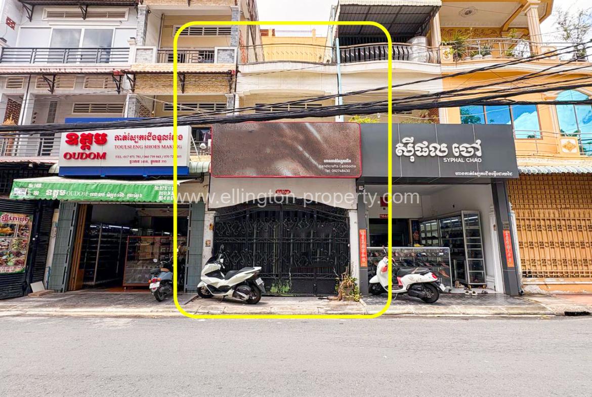 Shophouse For Rent At Bkk - Ellington Property