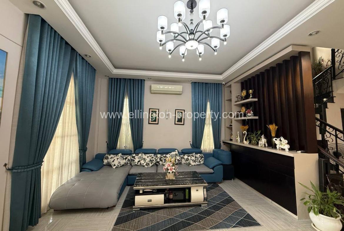 Single Villa For Rent Near Prohm Bayon Roundabout,st 6a - Ellington Property