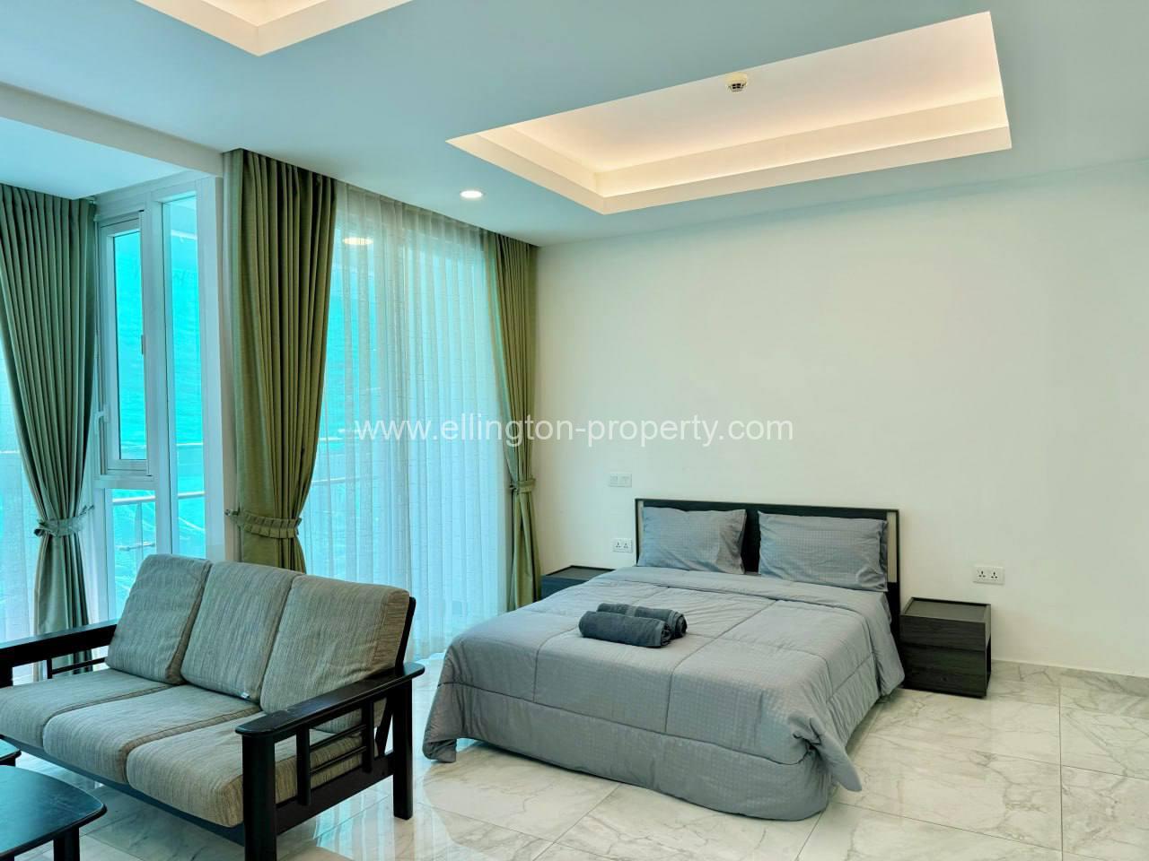 J Tower 8f Studio Serviced Apartment For Rent In Tonle Bassac - Ellington Property