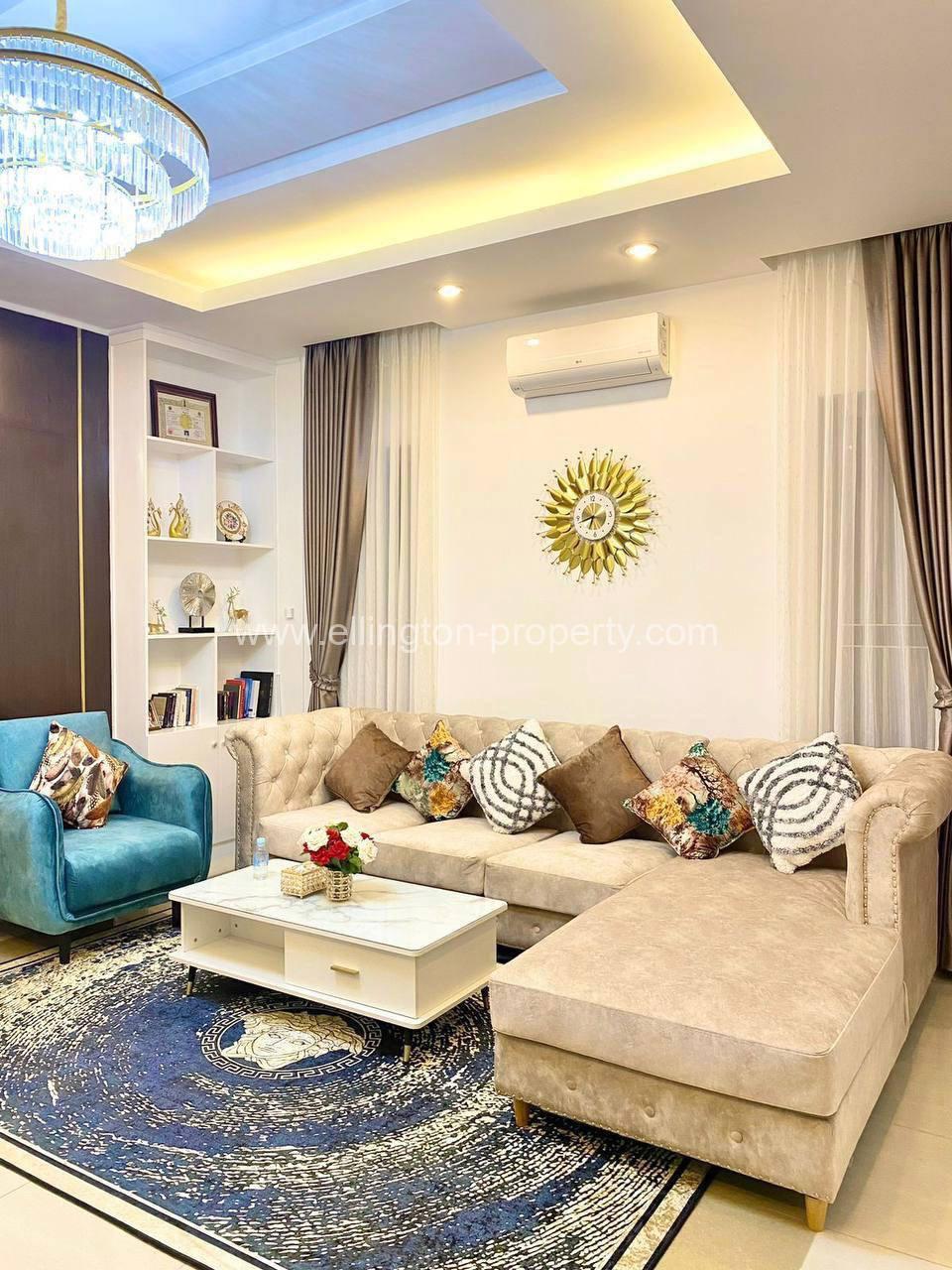 Twin Villa For Rent ​in Borey Phnom Penh Thmey Sen Sok - Ellington Property