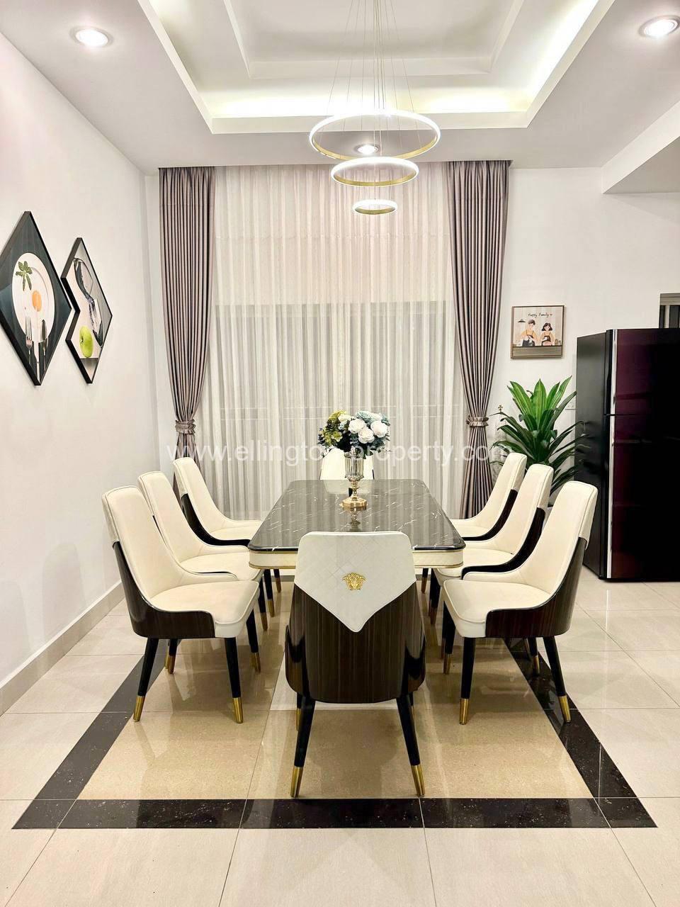 Twin Villa For Rent ​in Borey Phnom Penh Thmey Sen Sok - Ellington Property