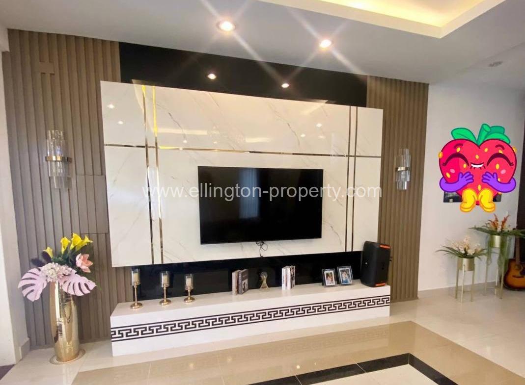 Twin Villa For Rent ​in Borey Phnom Penh Thmey Sen Sok - Ellington Property