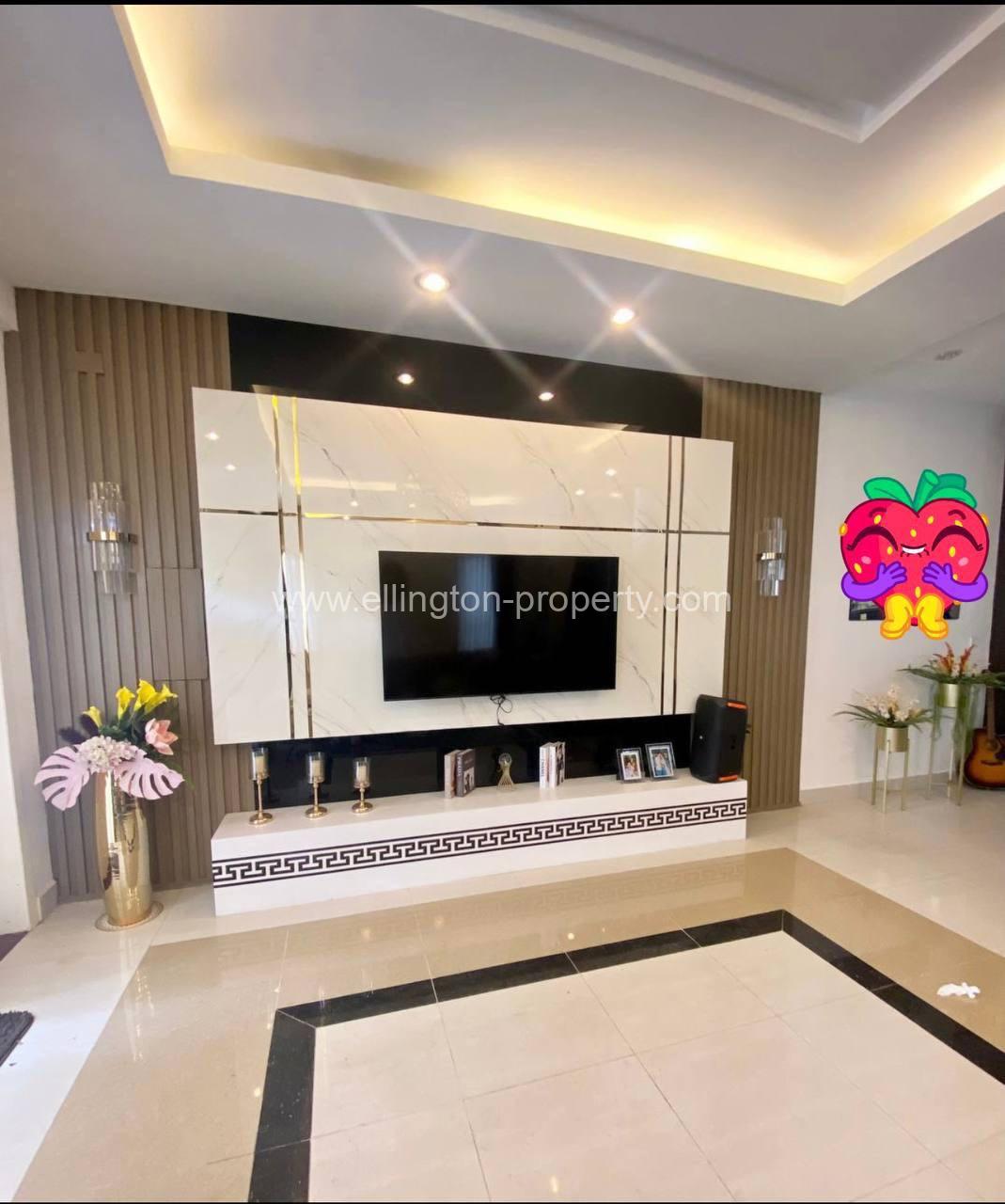 Twin Villa For Rent ​in Borey Phnom Penh Thmey Sen Sok - Ellington Property