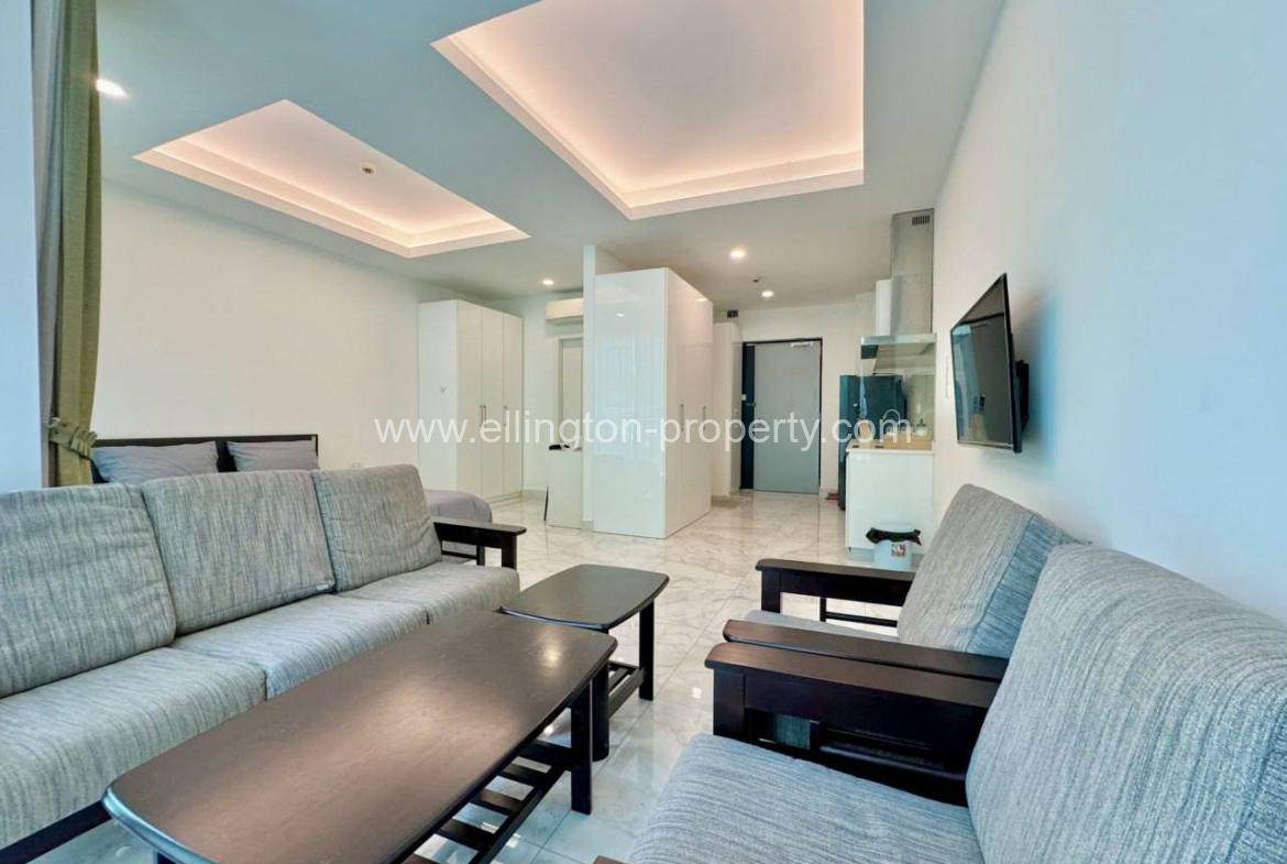 J Tower 8f Studio Serviced Apartment For Rent In Tonle Bassac - Ellington Property