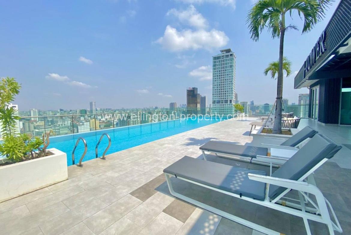 J Tower 8f Studio Serviced Apartment For Rent In Tonle Bassac - Ellington Property