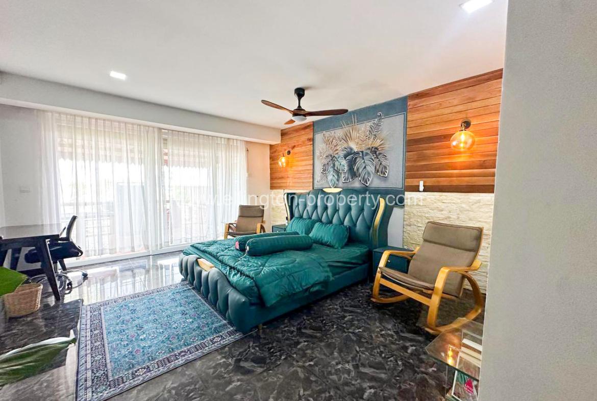 Riverside Garden House For Rent At Chroy Changvar - Ellington Property