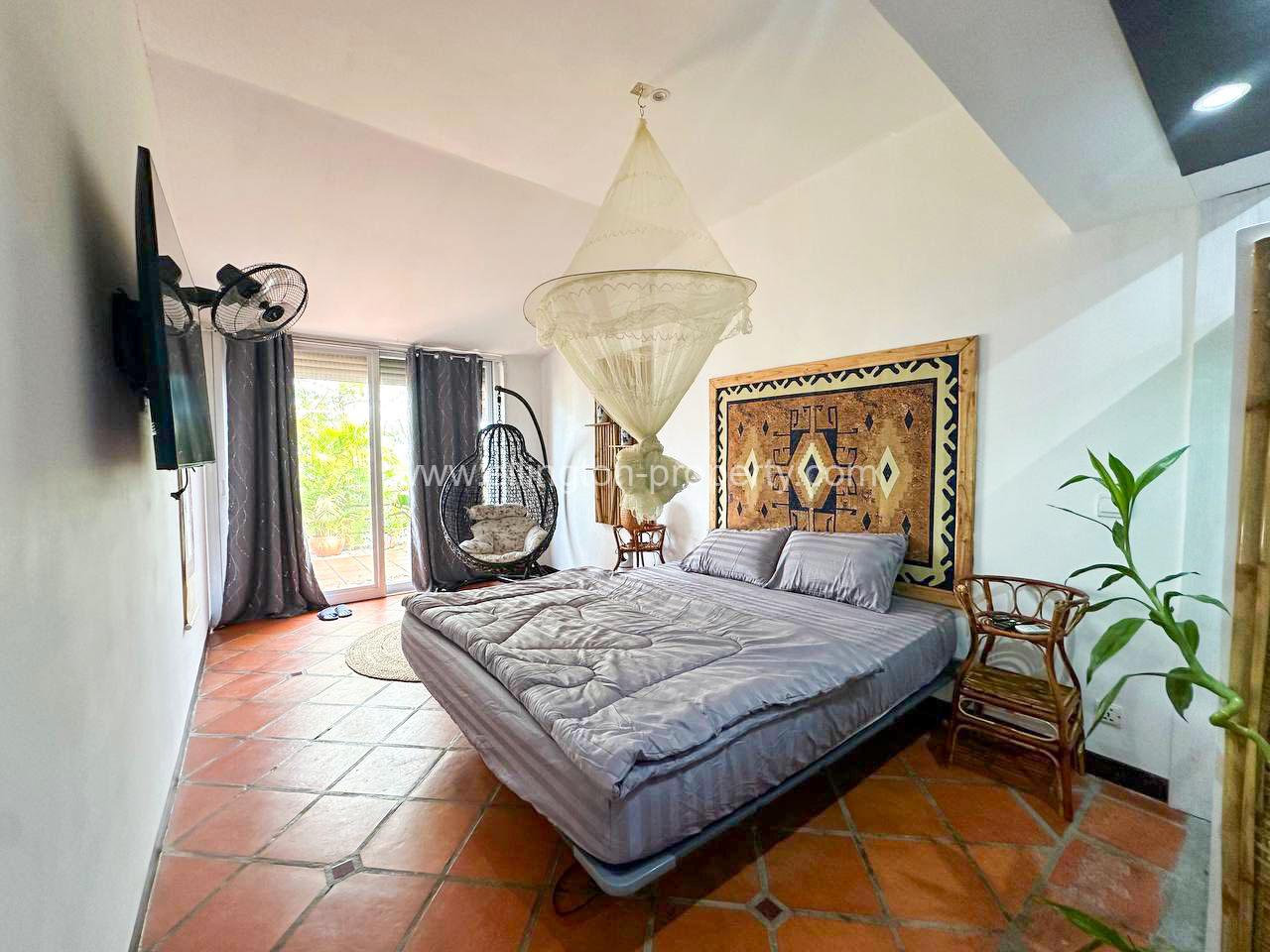 Riverside Garden House For Rent At Chroy Changvar - Ellington Property