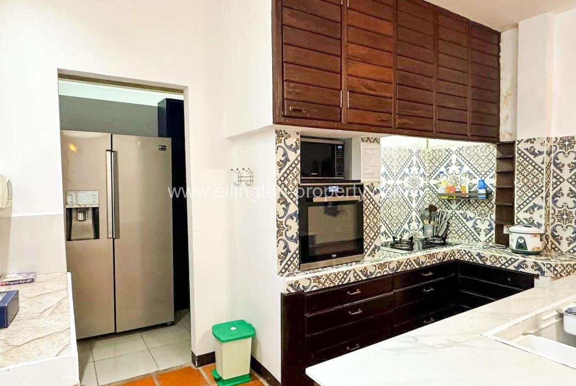 Riverside Garden House For Rent At Chroy Changvar - Ellington Property